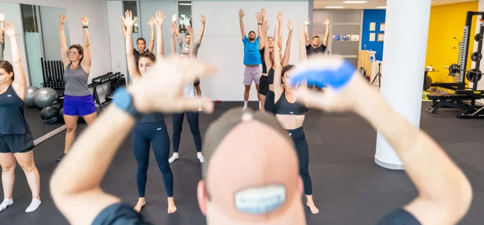 Training group at the Autenticos studio in Merano